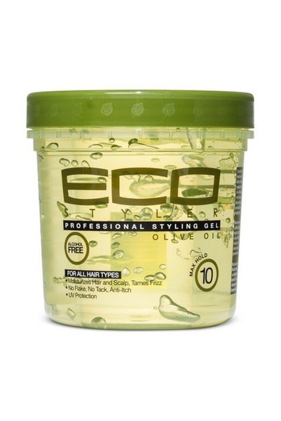 ECOCO Gel de păr cu fixare puternică Style, cu ulei de măsline, 473 ml