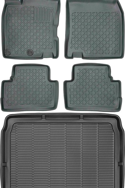 Max-Dywanik Nissan Qashqai II J11 Crossover din 2014 SET - covorașe auto + co...