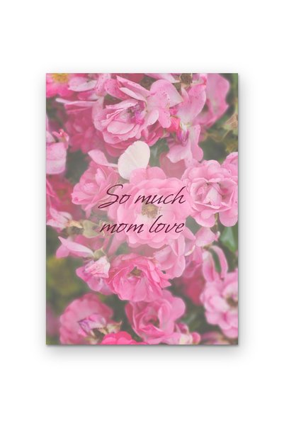 OEM Poster Cardboard 250g A4, So much love for mother, Wall art with quote, A...