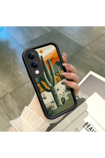 ucuc Vivo Y29T 5g Compatible Black Silicone Camera Protected Shock-Absorbing ...