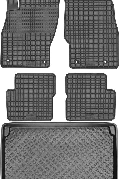 Max-Dywanik Opel Corsa D Hatchback din 2006-2014 SET - covorașe auto din cauc...