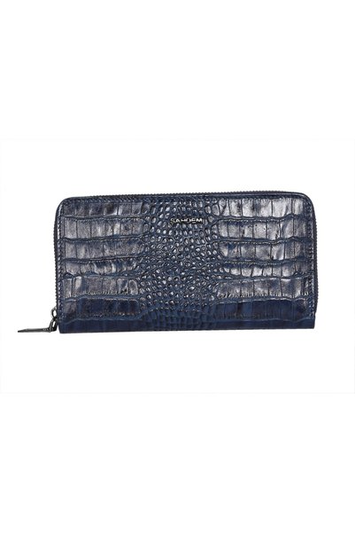 ŞAHDEM Genuine Leather Large Size Zippered Women's Wallet