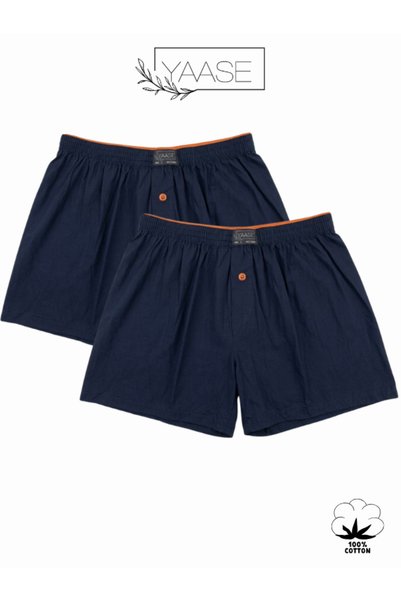 YAASE Boxeri pentru bărbați, cu talie elastică, pachet de 2