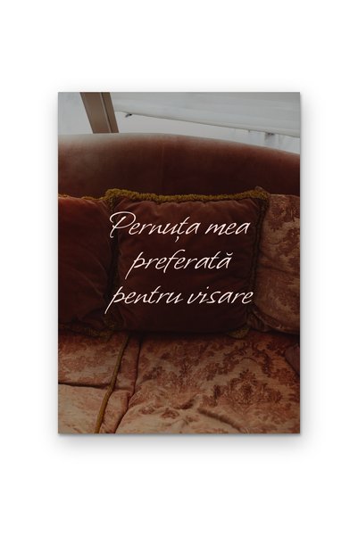 OEM Poster Carton 250g A4, Arta de perete Pernuta mea preferata pentru visare...
