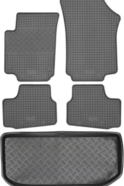 Max-Dywanik Skoda Citigo Hatchback din 2011 SET - covorașe auto din cauciuc +...