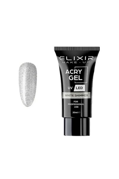 Elixir Ακρυλικό Τζελ 717 Λευκό Σιμερ 30ml