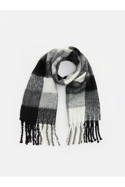 LC Waikiki Esvab • Modern & Distinctive Checkered Embroidered Men's Scarf