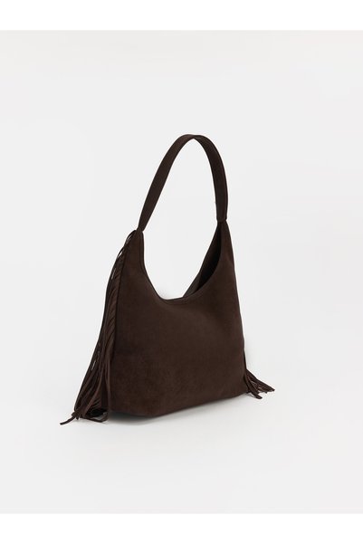 LC Waikiki Quality Parts from Çelebi Store Suede Look Women's Shoulder Bag