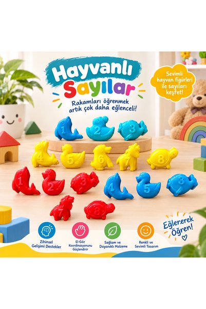 KAYAX Rakamlı Hayvanlarla Öğreniyorum 1-8