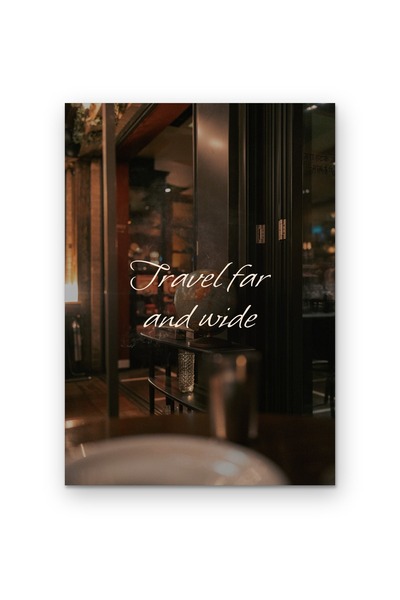 OEM Poster Carton 250g A4 Calatoreste in lung si in lat, Citat Motivational, ...