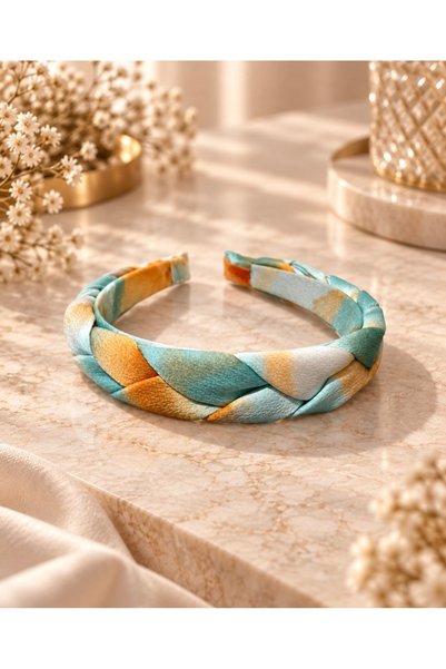 Nilove Concept Aksesuar Pastel Color Braided Crown – Stylish and Elegant Hair Accessory