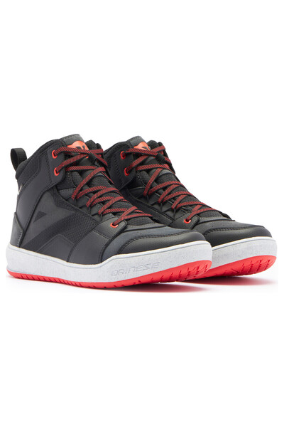 Dainese Pantofi moto Suburb D-WP, negru-alb-roșu