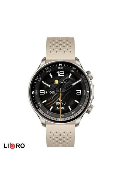 LIBRO Edge Gps Amoled Smartwatch Black – Gps Built-In No Phone Needed, Precise Sports Tracking, Heart Rate & Sleep Monitoring, 170+ Sports Modes, Long Battery Life, Water Resistant