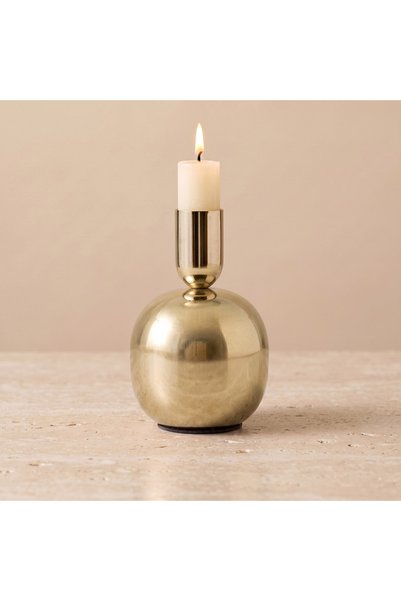 Lifestyle Taper Metal Candle Holder - 7 cm