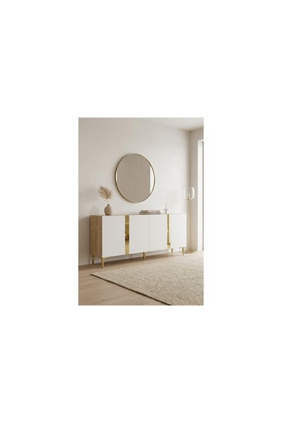 Vivense ANKA KONSOL VE TV SEHPASI SAFİRMEŞE BEYAZ GOLD 180 CM KA1898DBG