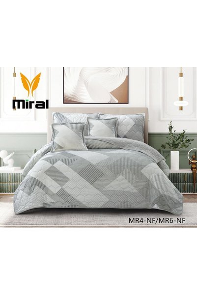 miral Winter Compressed Bedspread 6 Pieces (2 Sets) Soft Fur Size 240×220