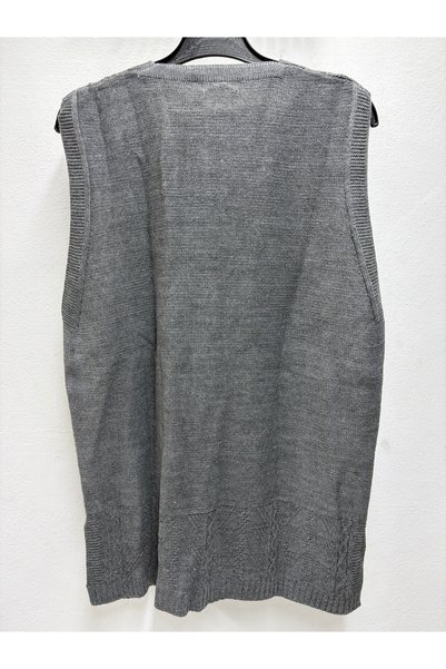 Rüya Hattuş Self-Patterned Pocketed Mother's Vest
