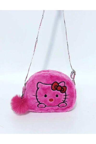 DADU Peluş Hello Kitty Figürlü Kız Çocuk Çantası
