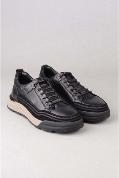 SEÇ KUNDURA Kmc 6K3767 Genuine Leather Casual Men's Shoes Black