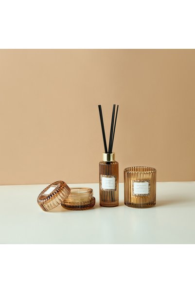 Lifestyle Black Amber and Ginger Lily Reed Diffuser and Candle Gift Set