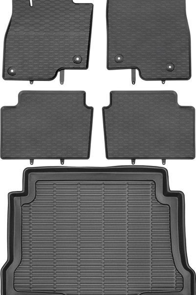 Max-Dywanik Mazda 3 II BL Sedan din 2013-2018 SET - covorașe auto din cauciuc...