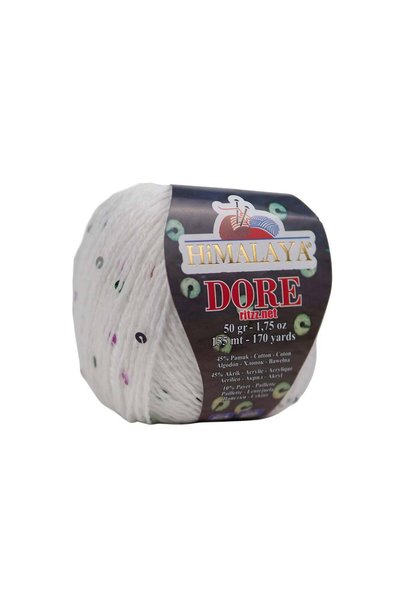 Himalaya Dore 61402 White - Mixed Sequins