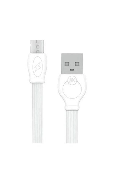 OEM Καλώδιο φόρτισης και συχρονισμού Micro USB WK WDC-023 2m, σε λευκό χρώμα