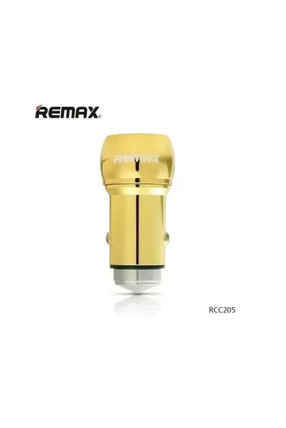 Remax Φορτιστής αυτοκινήτου RCC205 2 X Usb 2,4A σε χρυσό χρώμα