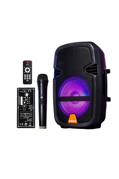 OEM Ασύρματο φορητό ηχείο Bluetooth 10W με Karaoke, FM ραδιόφωνο και LED φωτι...