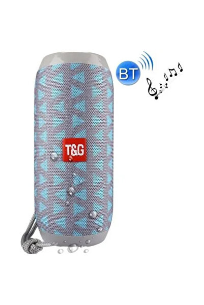 TG Φορητό ασύρματο ηχείο Bluetooth T&G TG-117, σε γαλάζιο/γκρι χρώμα