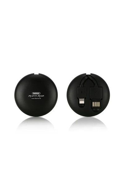 Remax Ανασυρόμενο καλώδιο USB σε Lightning μαύρο 1μ (Cutebaby)