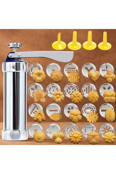 Magdeal Aparat Pentru Biscuiți Și Cookie-uri cu 20 De Șabloane Și 4 Extensii ...