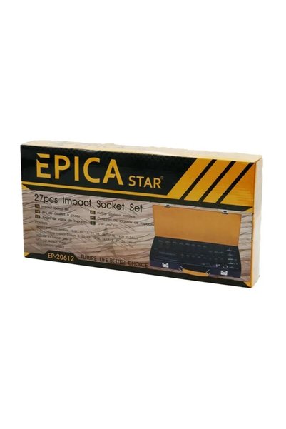 OEM Καρυδάκια αέρος εξάγωνα με καρέ υποδοχής 1/2″ σετ 27 τεμάχια με βαλιτσάκι...