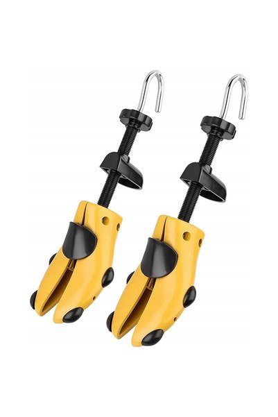 OEM Set de suporturi pentru pantofi, 43x15x11 cm, Reglabil, Previne deformarea pantofilor, Fabricat din plastic, Potrivit pentru mărimile 36-44, Galben