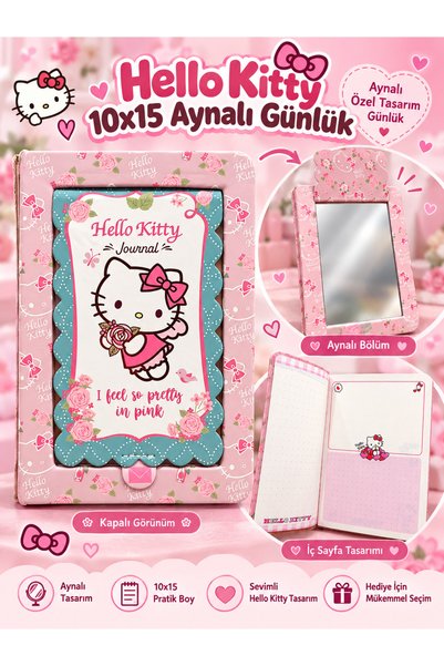 diğerr1 10x15 HELLO KITTY HEDİYELİK AYNALI DEFTER