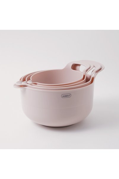 Alberto 4 Pieces Polyproplene Mixing Bowls Set 26.2*20.5*15.5Cm