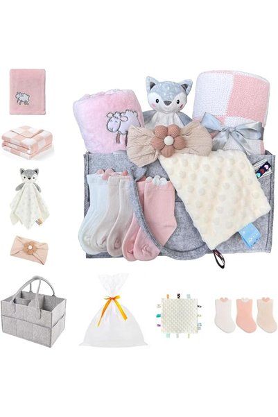 CREVENT 102x102cm 100% Organic Floral Cotton Muslin Baby Blanket for Newborns...