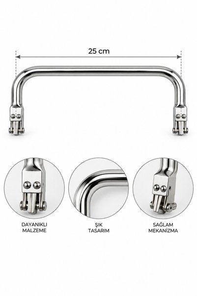 Lady Moss 25 Cm Gizli Burs Çanta Aparatı