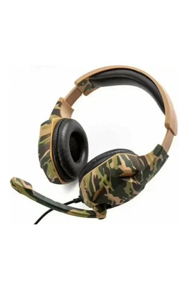 OEM Gjby G4 Ακουστικά Gaming (3.5mm) Καμουφλάζ Καφέ