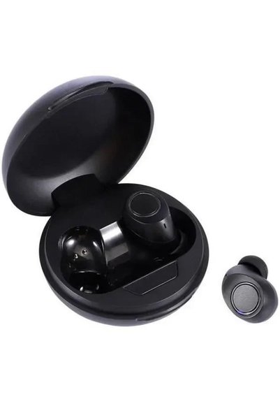 OEM Ασύρματα Ακουστικά Bluetooth 5.0 με Θήκη Φόρτισης DT-11, σε Μαύρο Χρώμα