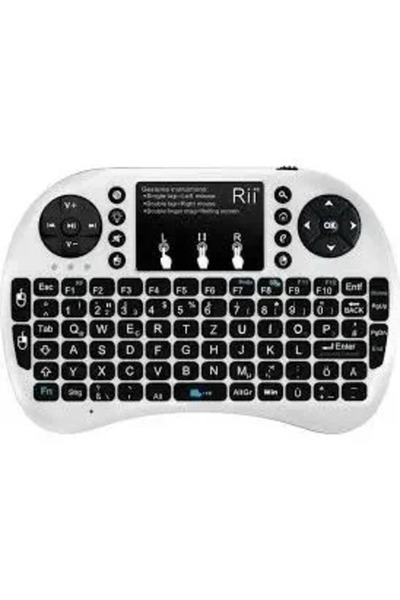 OEM Αυθεντικό ασύρματο πληκτρολόγιο Original Rii i8+ Mini Bluetooth Keyboard ...