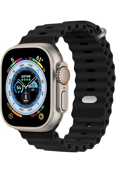 GENERAL حزام Ocean Band متوافق مع ساعة أبل ألترا مقاس 49 ملم و45 ملم و44 ملم ...