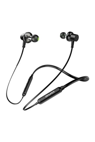 AWEI G20BL In-ear Bluetooth Handsfree σε μαύρο χρώμα