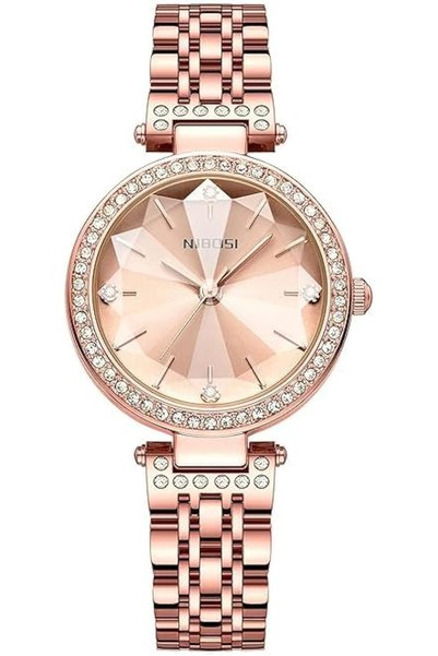 Nibosi Fashion Women Watches Analog Rose Gold Small Round Dial Women's Watch ...