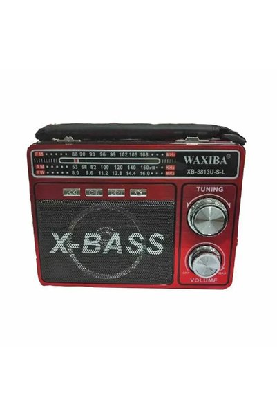 OEM Επιτραπέζιο ραδιόφωνο με USB κόκκινο Waxiba XB-3813U