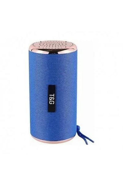 TG Ηχείο Bluetooth 5W με ραδιόφωνο και 4 ώρες λειτουργίας Blue T&G TG-153