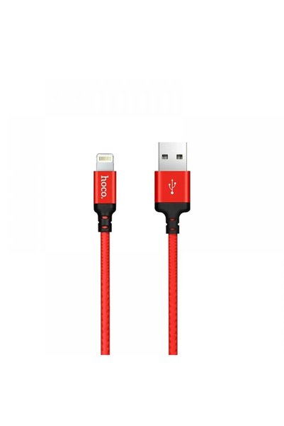 Hoco Καλώδιο X14 για Lightning to Usb 1m, σε Κόκκινο Χρώμα