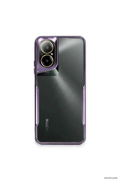 New Face غطاء حماية سيليكون SPT-GLD Newface Realme 12 Lite - (185450) أرجواني...