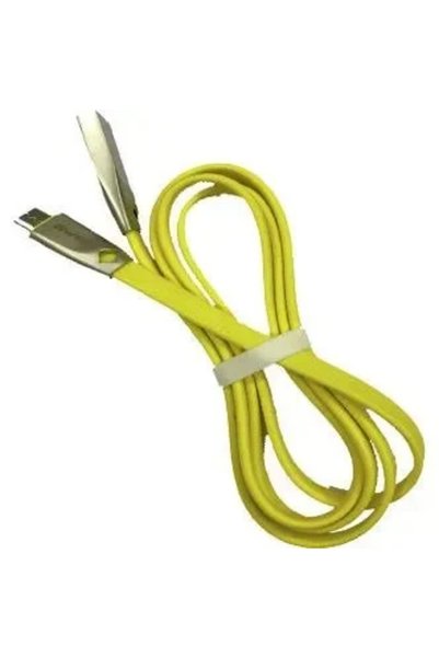 AWEI Επίπεδο καλώδιο USB σε Lightning κίτρινο 1μ (CL-95)