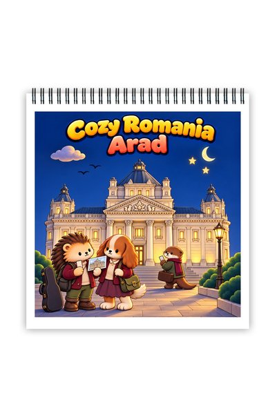 Legendary Gifts Carte de colorat, 46 de ilustrații Cozy Romania — Arad, 98 pa...